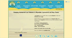 Desktop Screenshot of campinglespalmiers.fr