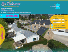 Tablet Screenshot of en.campinglespalmiers.com
